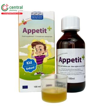 Thuốc Appetit+ cải thiện cảm giác ăn uống, hỗ trợ trẻ ăn ngon miệng