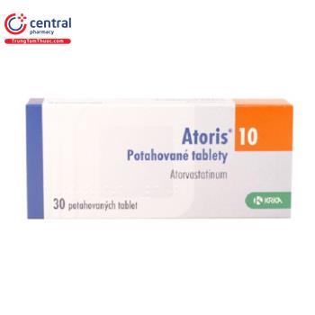 [CHÍNH HÃNG] Thuốc Atoris 10mg - Thuốc có tác dụng hạ mỡ máu