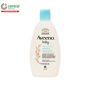 Aveeno Baby Daily Moisture Wash & Shampoo 236ml