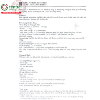 Thuốc Axcel Loratadine Tablet 10mg - Giảm triệu chứng viêm mũi dị ứng