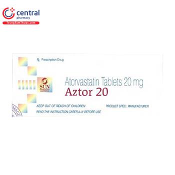 [CHÍNH HÃNG] Thuốc Aztor 20 - Thuốc có tác dụng hạ mỡ máu hiệu quả