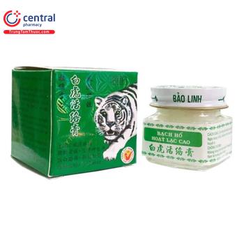 Thuốc Cao xoa bóp Bạch Hổ Hoạt Lạc Cao trị đau khi bong gân, nhức đầu
