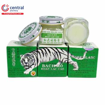 Thuốc Cao xoa bóp Bạch Hổ Hoạt Lạc Cao trị đau khi bong gân, nhức đầu
