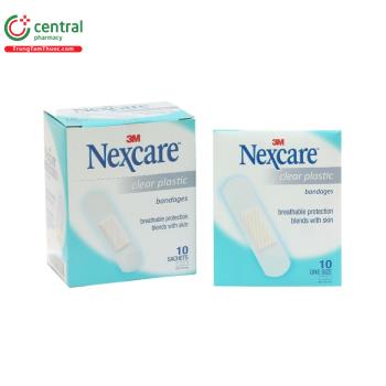 Băng dán cá nhân trong suốt Nexcare Clear Plastic Bandages