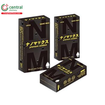 Bao Cao Su Cao Cấp Nhật Bản Nanomax (Hộp 12 cái)