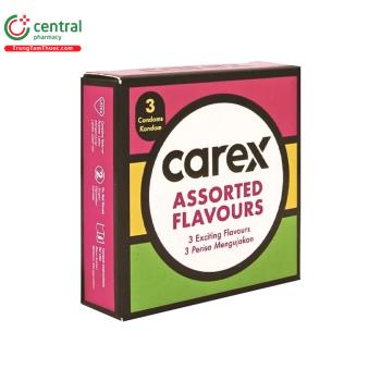 Bao cao su Carex Assorted Flavours (Hộp 3 cái)