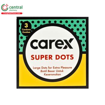 Bao cao su Carex Super Dots (Hộp 3 cái)