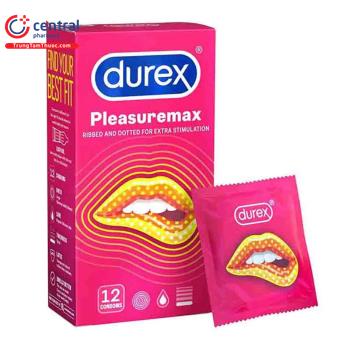 Bao cao su Durex Pleasuremax (Hộp 12 chiếc)