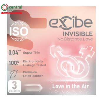 ​Bao cao su Excibe INVISIBLE (3 chiếc)