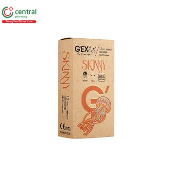 Bao cao su GEXlife Skinny 0.03 (Hộp 12 cái)
