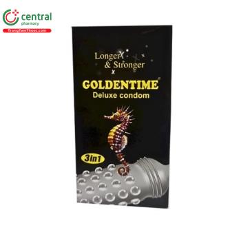 Bao cao su Goldentime Longer & stronger 3in1 “Cá ngựa”
