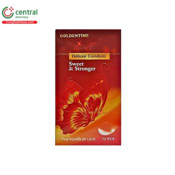 Bao cao su Goldentime Sweet & Stronger “Bướm đỏ”