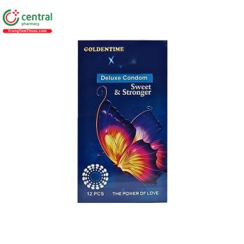 Bao cao su Goldentime Sweet & Stronger “Bướm xanh”