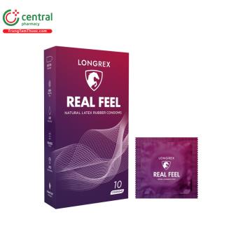 Bao cao su Longrex Real Feel (Hộp 10 cái)