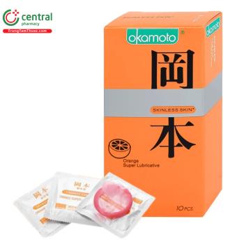 Bao cao su Okamoto Skinless skin Orange (Hộp 10 chiếc)