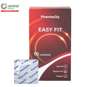 Bao cao su Pharmacity Easy Fit (Hộp 10 chiếc)