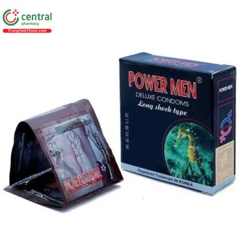 Bao cao su Power Men Cá Ngựa Long Shock Type (Hộp 3 cái)