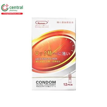 Bao cao su Romax Lock Fine To Thin (Hộp 12 cái)