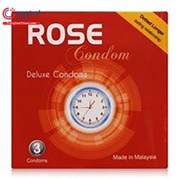 Bao cao su Rose Condom (Hộp 3 chiếc)