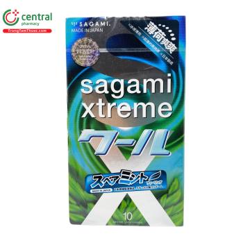 Bao cao su Sagami Xtreme Spearmint (Hộp 10 cái)