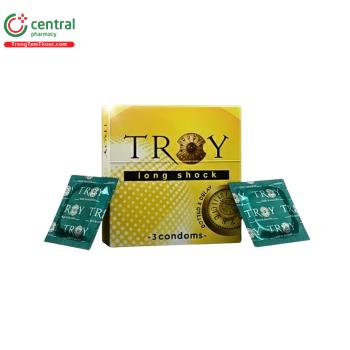 Bao cao su Troy Long Shock (Hộp 3 cái)
