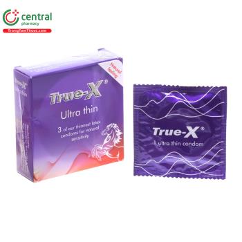 Bao cao su True-X Ultra Thin (Hộp 3 cái)