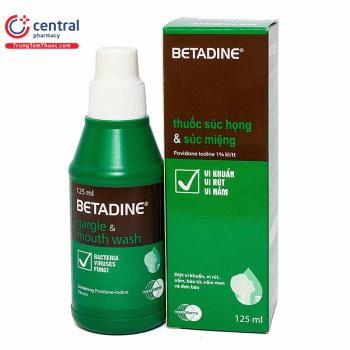 Betadine gargle & mouthwash 1%