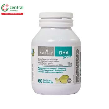 Thuốc Bioisland DHA For Kids - Hỗ trợ thị lực, tăng tập trung não bộ