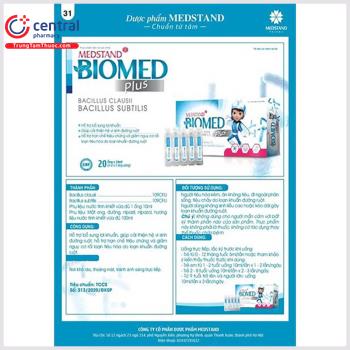 [CHÍNH HÃNG] Thuốc Biomed Plus Medstand khoẻ hệ vi sinh đường ruột