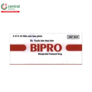 Thuốc Bipro 5mg - Điều trị tình trạng tăng huyết áp và đau thắt ngực