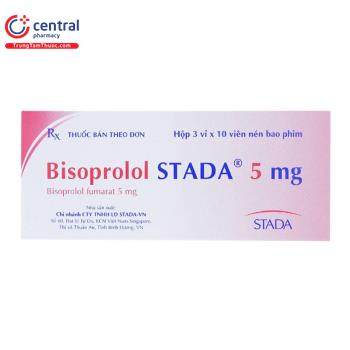 Bisoprolol Stada 5mg (Hộp 30 viên)