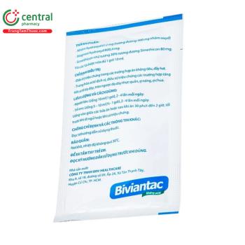 Thuốc Biviantac - Điều trị triệu chứng ăn không tiêu, chướng bụng