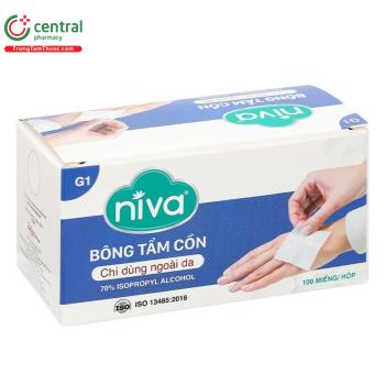 Bông tẩm cồn Niva
