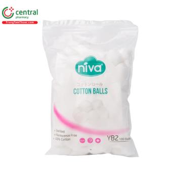 Bông viên Niva Cotton Balls YB2 (100 viên)