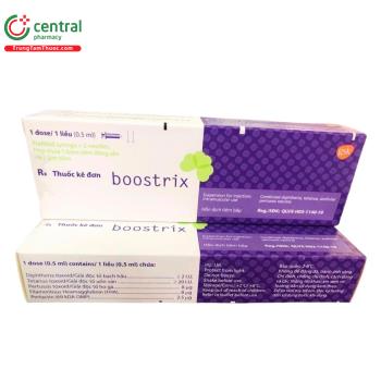 Thuốc Boostrix dùng tiêm nhắc lại ngừa bạch hầu, uốn ván và ho gà