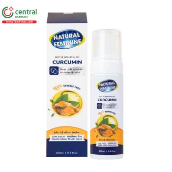 Bọt vệ sinh phụ nữ Curcumin Natural Feminine