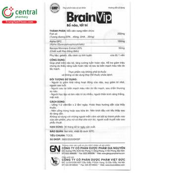 Thuốc Brain Vip - Giúp phát triển não bộ, tăng cường tuần hoàn não