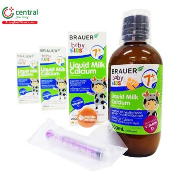 Brauer Baby & Kids Liquid Milk Calcium - Bổ sung Canxi, Vitamin D3