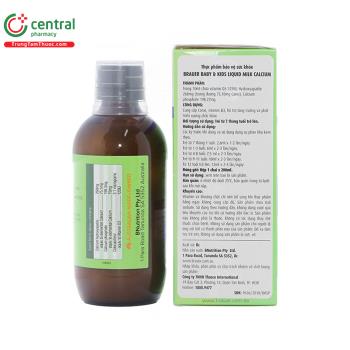 Brauer Baby & Kids Liquid Milk Calcium - Bổ sung Canxi, Vitamin D3