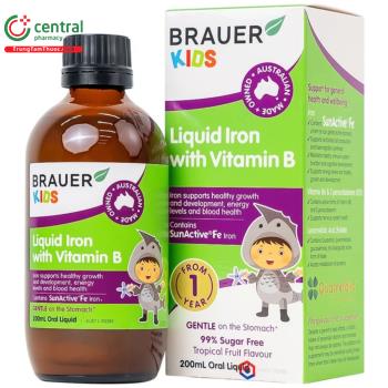 Brauer Kids Liquid Iron With Vitamin B