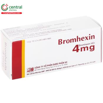 Bromhexin 4mg Dược Phẩm 3/2