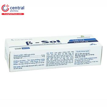 Thuốc bôi da B-Sol - điều trị bệnh vẩy nến, lupus ban đỏ