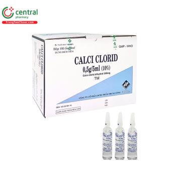 Calci clorid 0,5g/5ml