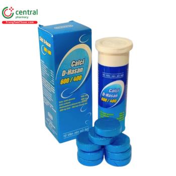 Thuốc sủi Calci D-hasan 600/400 - Phòng ngừa và điều trị loãng xương