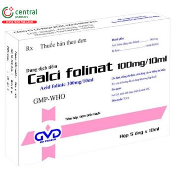 Calci Folinat 100mg/10ml Dược phẩm Minh Dân