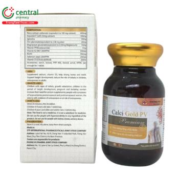 Calci Gold PV Premium - Hỗ trợ phát triển chiều cao, giúp xương chắc khỏe
