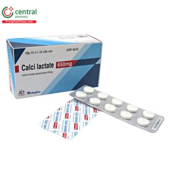 Calci Lactate 650mg Mekophar 