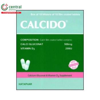 Thuốc Calcido Hataphar phòng ngừa và điều trị loãng xương ở người lớn tuổi