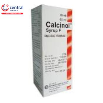 Thuốc Calcinol Syrup F 60ml phòng thiếu hụt vitamin, khoáng chất