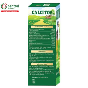 Thuốc Calcitop Gold - Giúp phòng ngừa tình trạng còi xương ở trẻ nhỏ